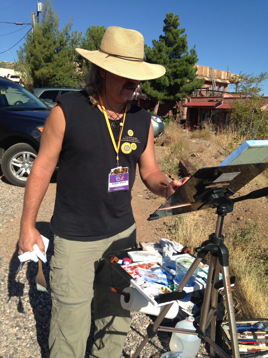 Masla Painting in JeromeSedona Plein Air Festival72dpi