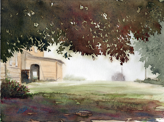 Mist on the Farm w.c. 9x12 8x72dpi